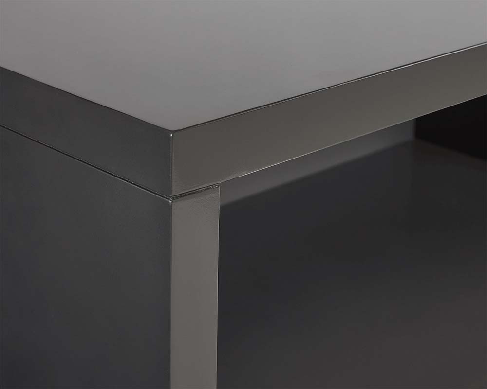 Jenkins Nightstand - High Gloss Grey