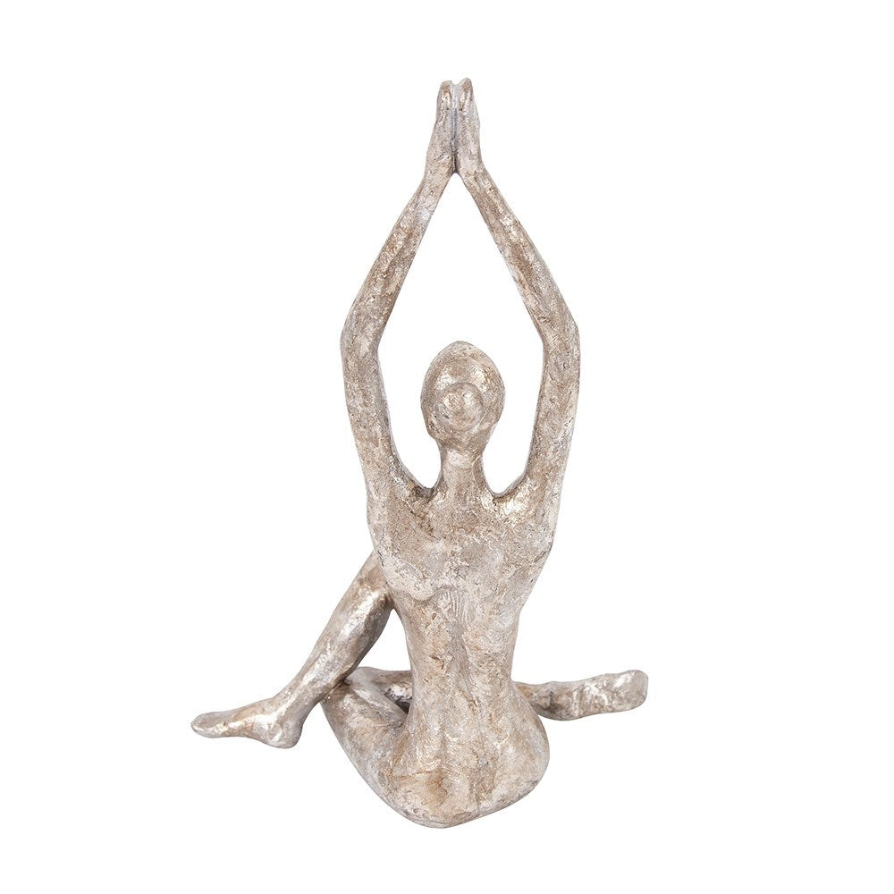 Seated Twist Yoga Pose Statue