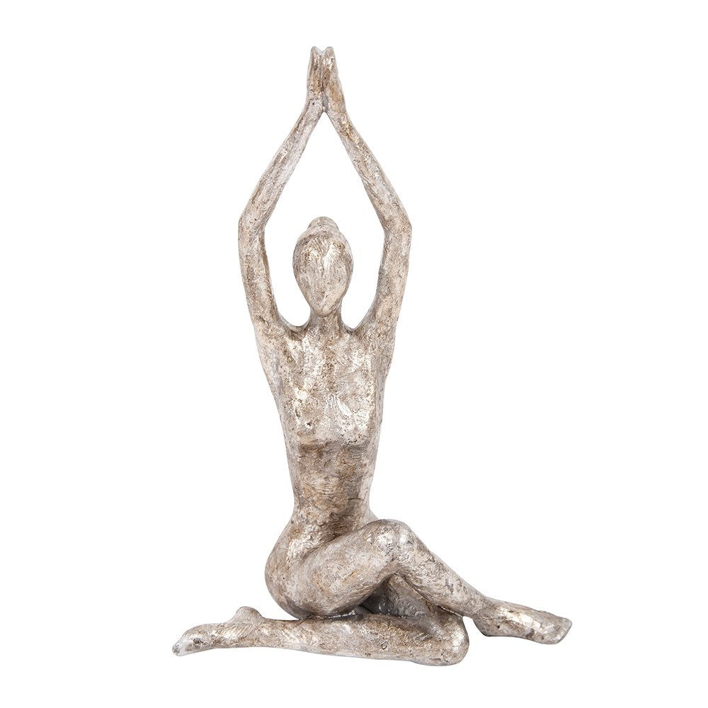 Seated Twist Yoga Pose Statue