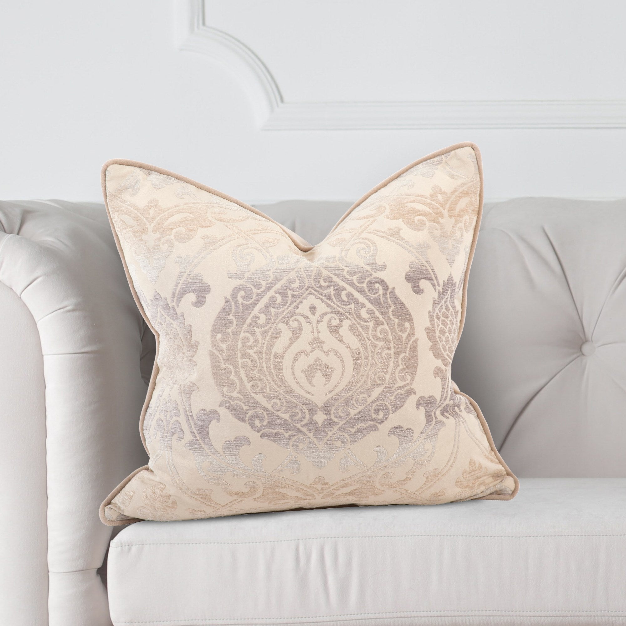 Damask Sand Down Pillow- 20" x 20"