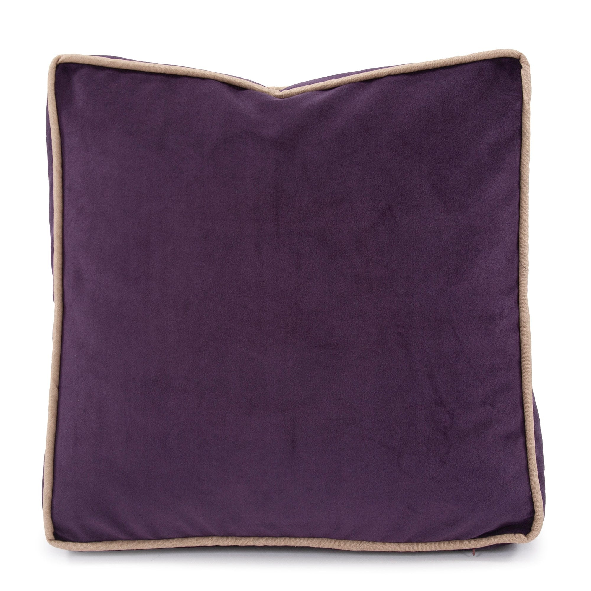 Gusseted Bella Eggplant Down Pillow- 20" x 20"