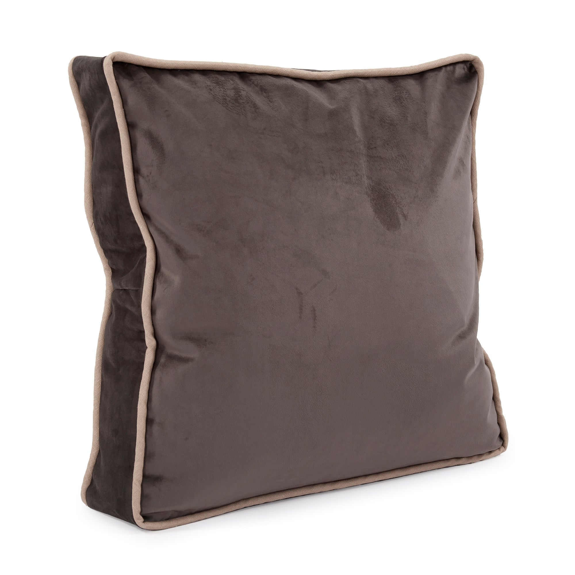 Gusseted Bella Pewter Down Pillow- 20" x 20"