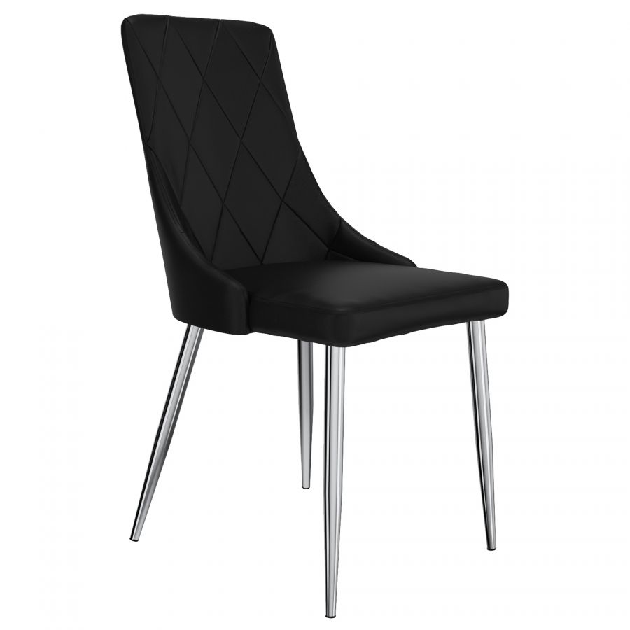 Devo Black Side Chair