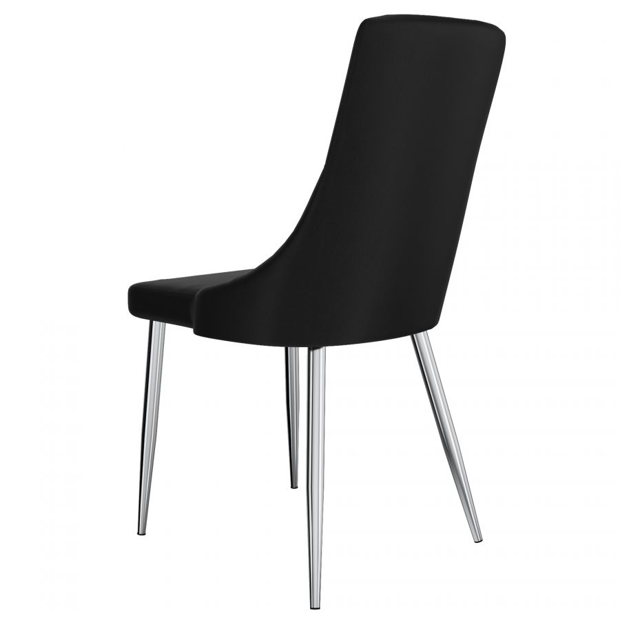 Devo Black Side Chair