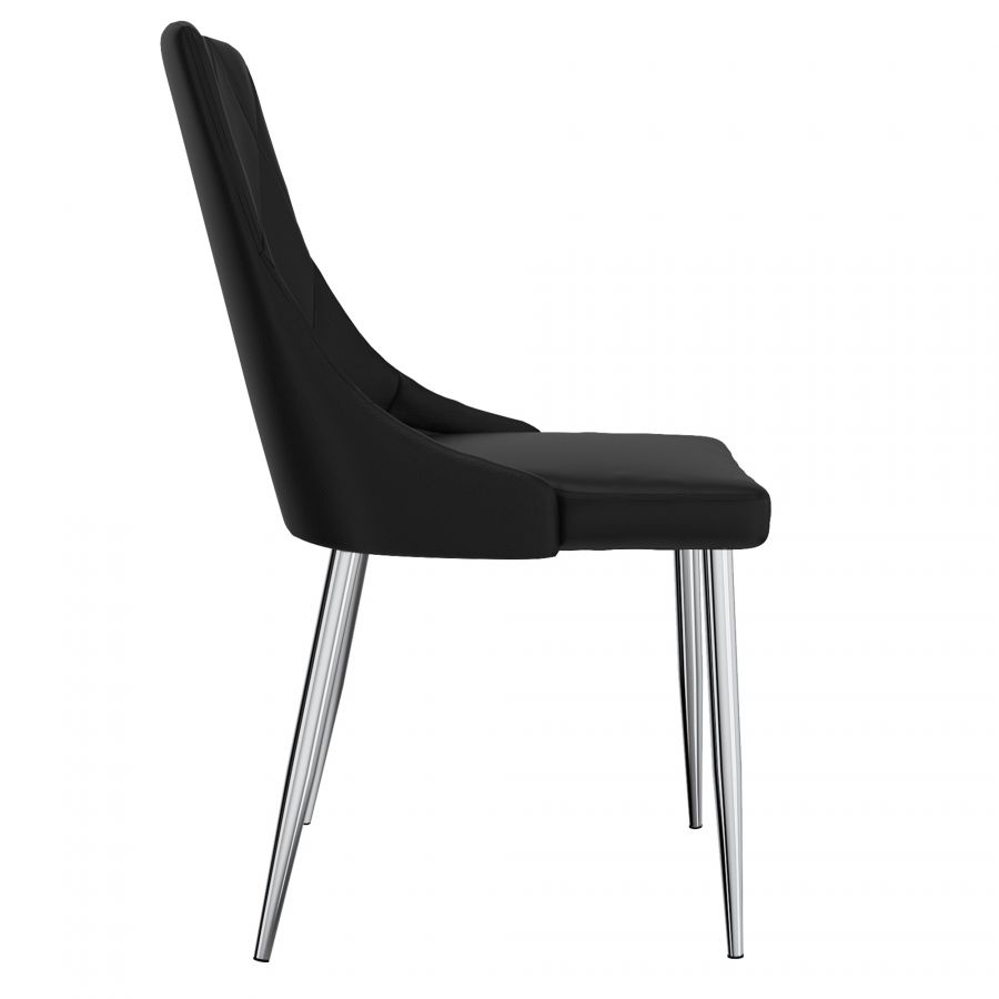 Devo Black Side Chair