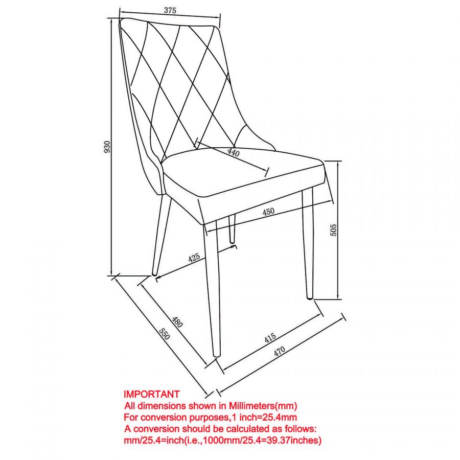 Devo Black Side Chair