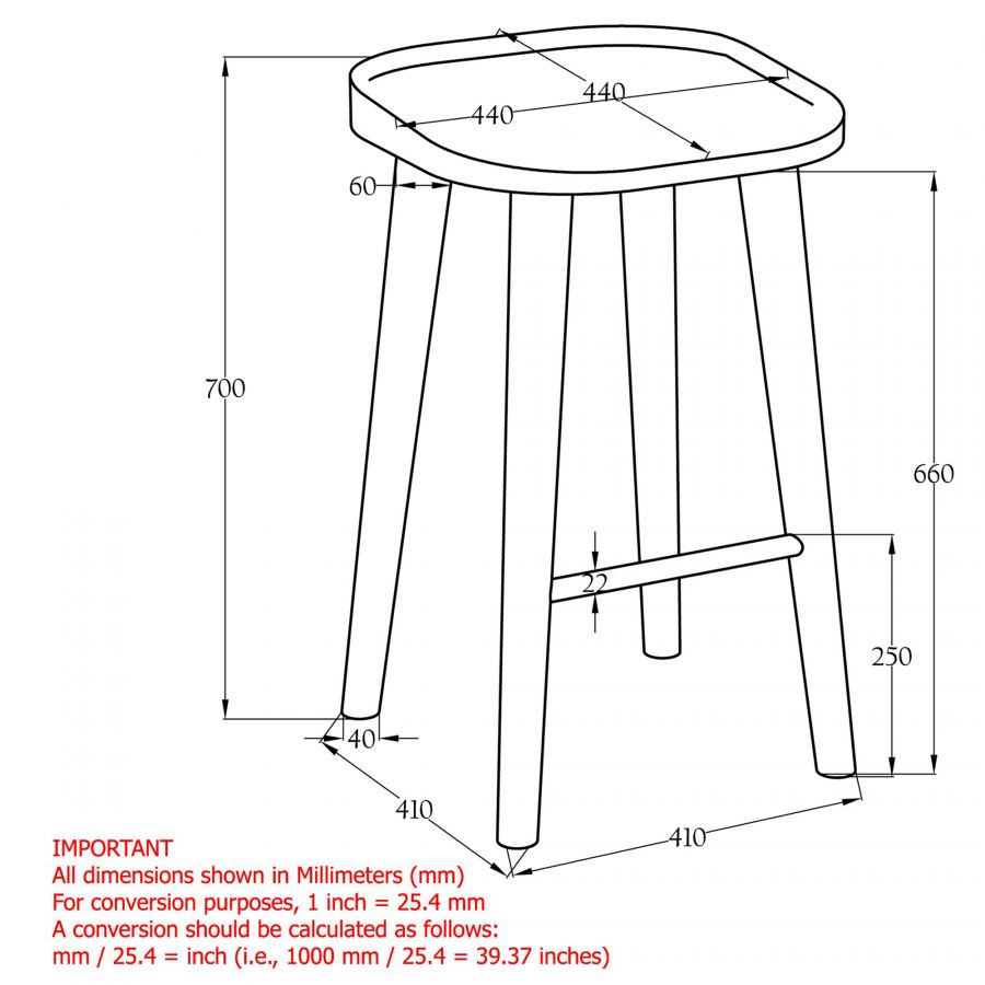 Tahoe Natural Wood Counter Stool