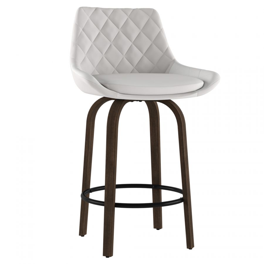 Kenzo White Counter Stool