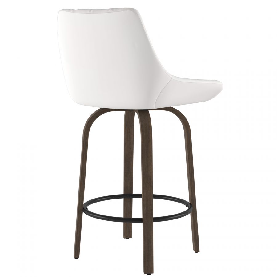 Kenzo White Counter Stool