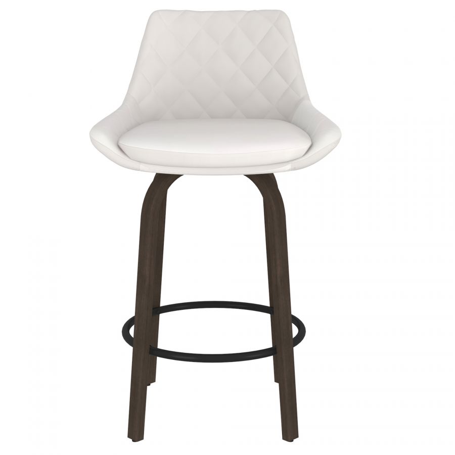 Kenzo White Counter Stool