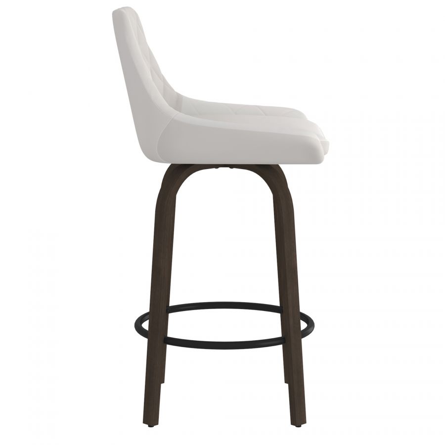 Kenzo White Counter Stool