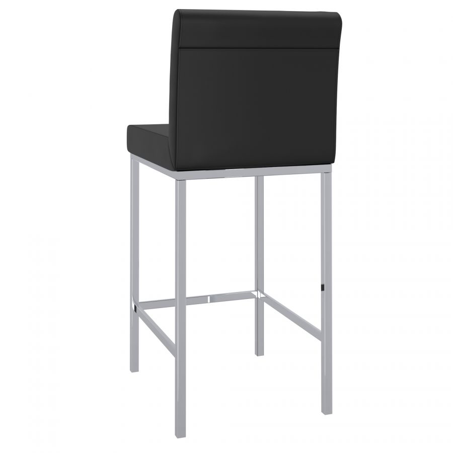 Porto Black Counter Stool