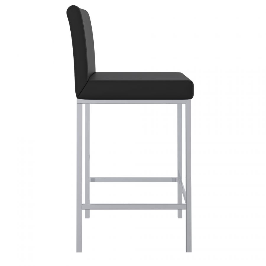 Porto Black Counter Stool