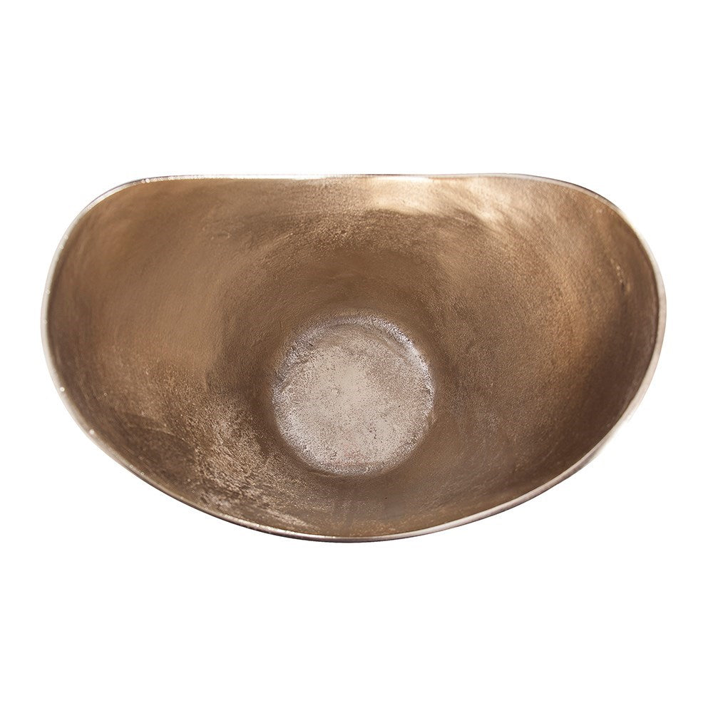 Raw Gold Aluminum Hi-Lo Bowl