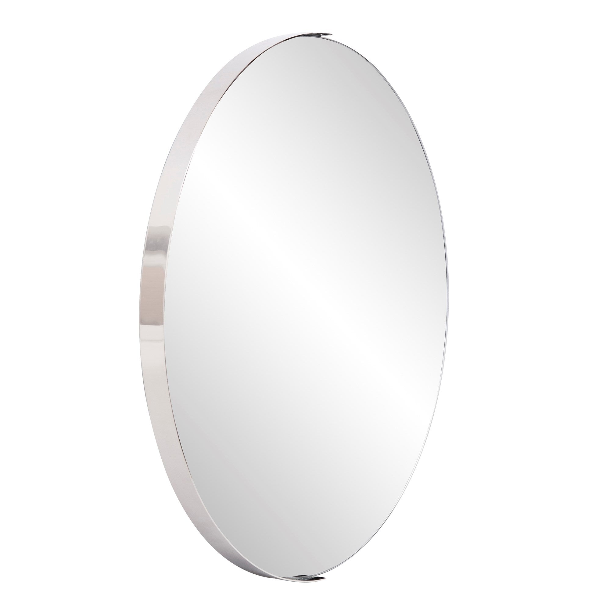 Dante Round Silver Mirror