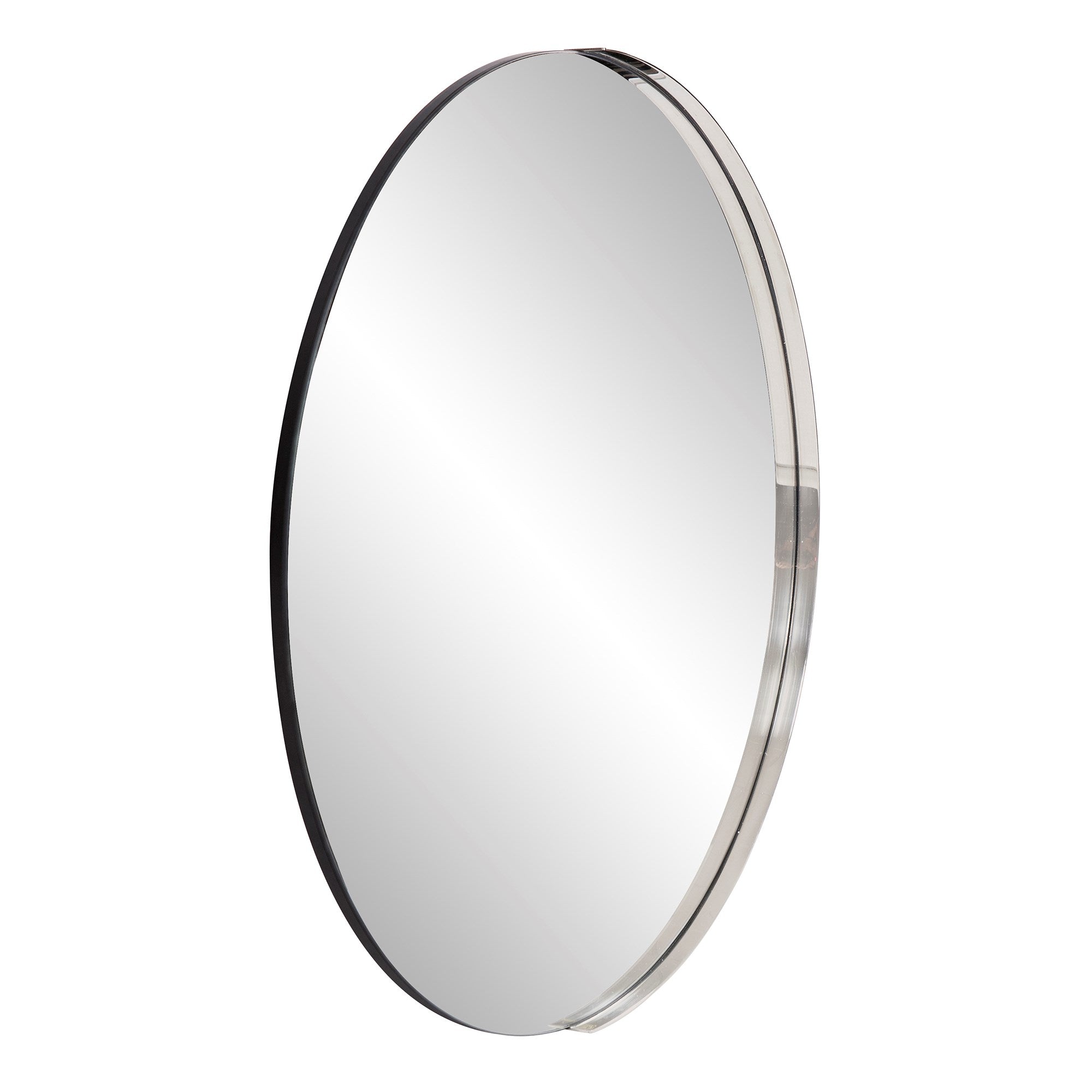 Dante Round Silver Mirror