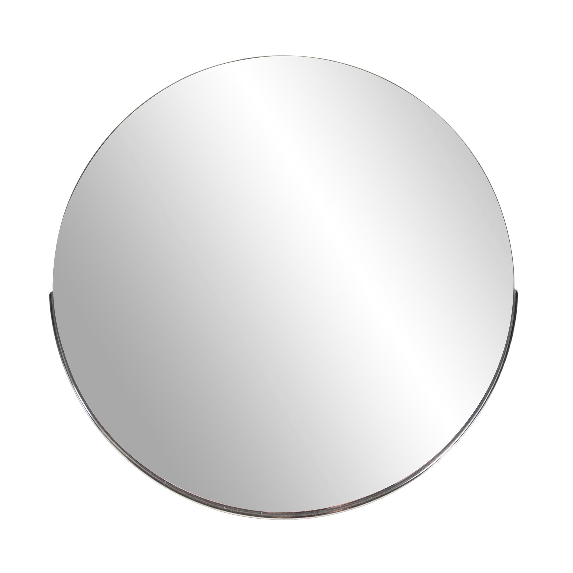 Dante Round Silver Mirror