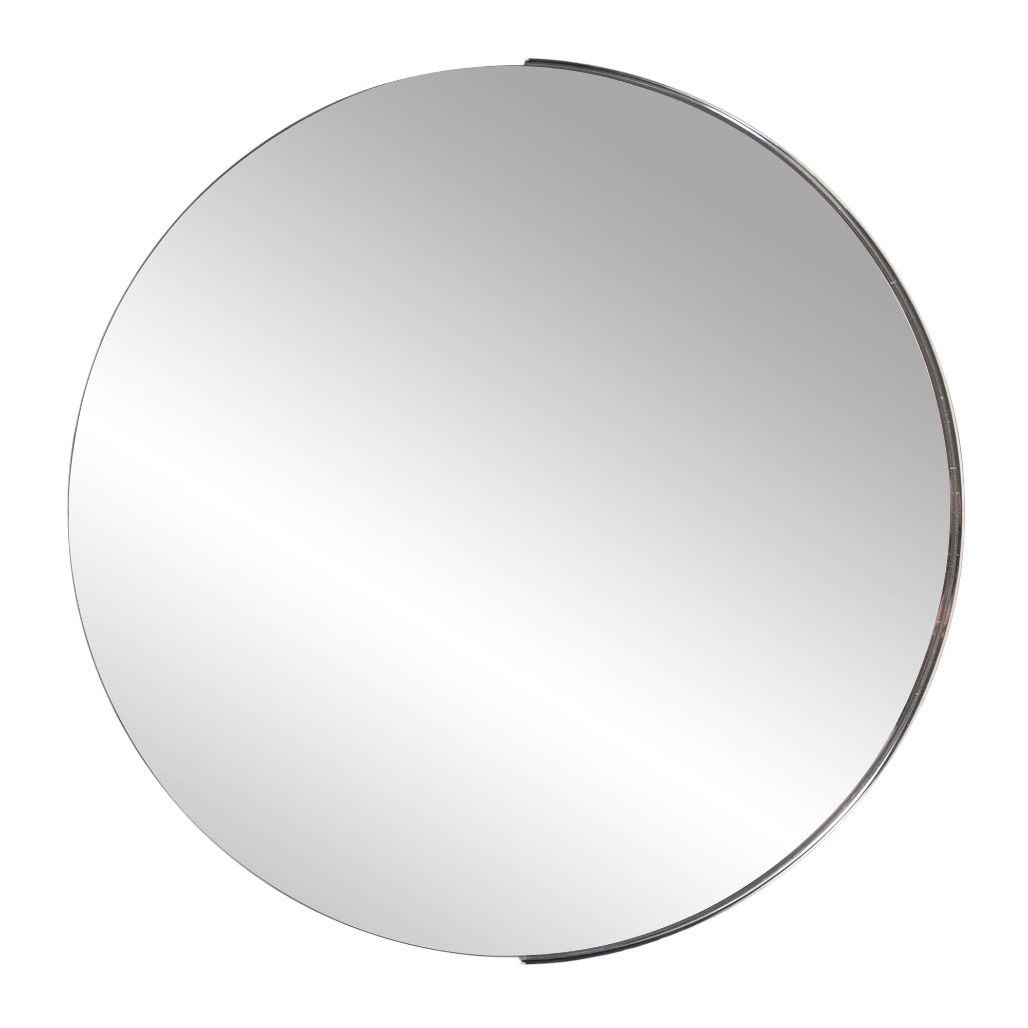 Dante Round Silver Mirror