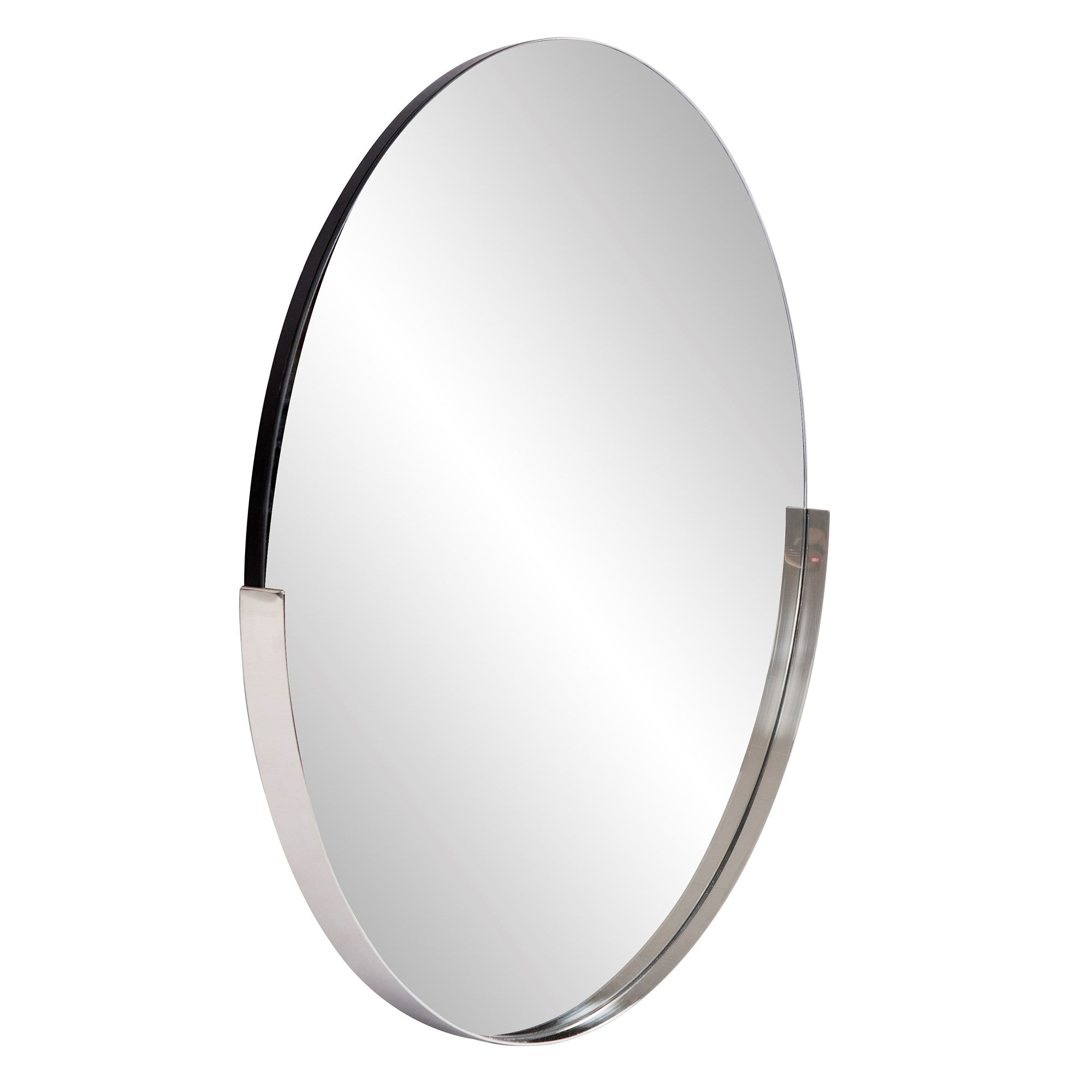 Dante Round Silver Mirror