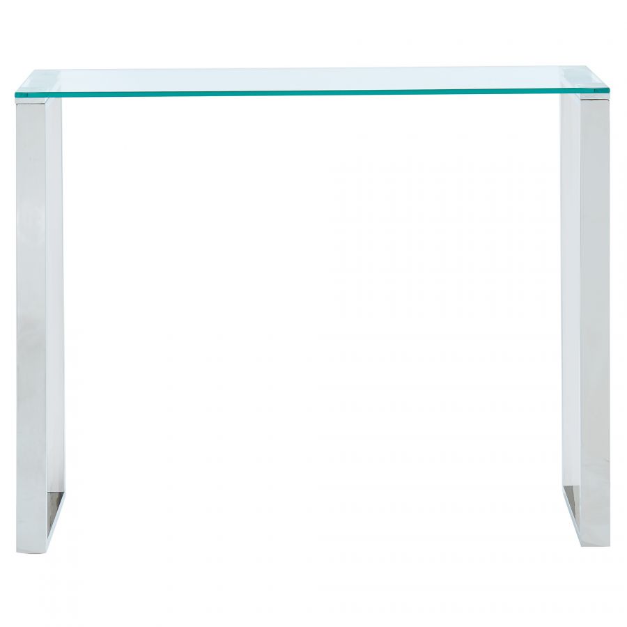 Zevon Silver Console Table/Desk