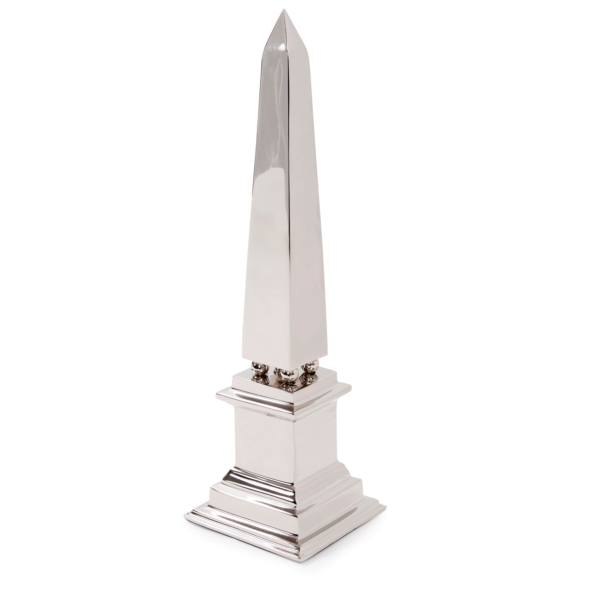 Silver Stainless Steel Obelisk