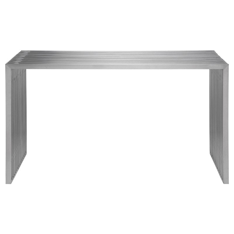 Amici Brushed Stainless Console Table