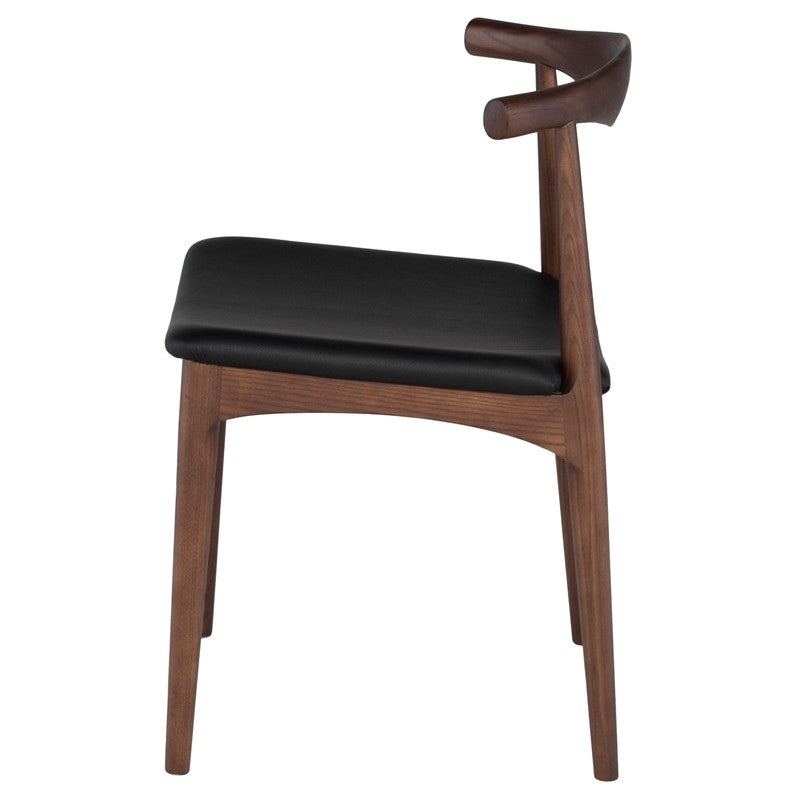 Saal Black-Walnut Dining Chair