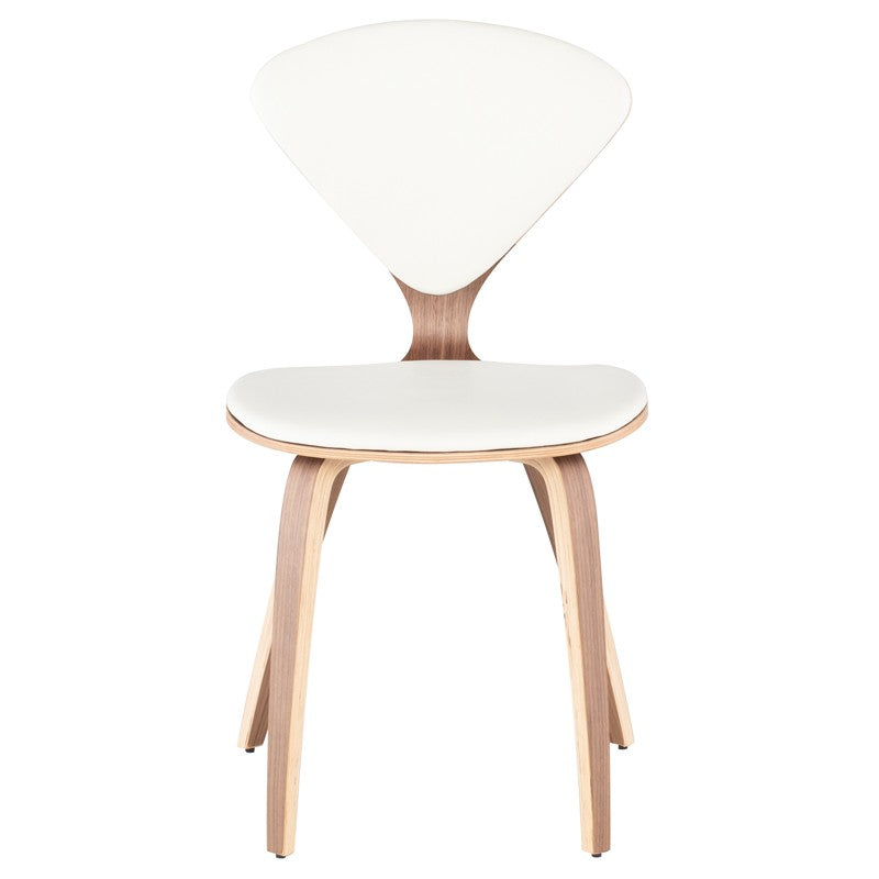 Satine White-Walnut Dining Chair