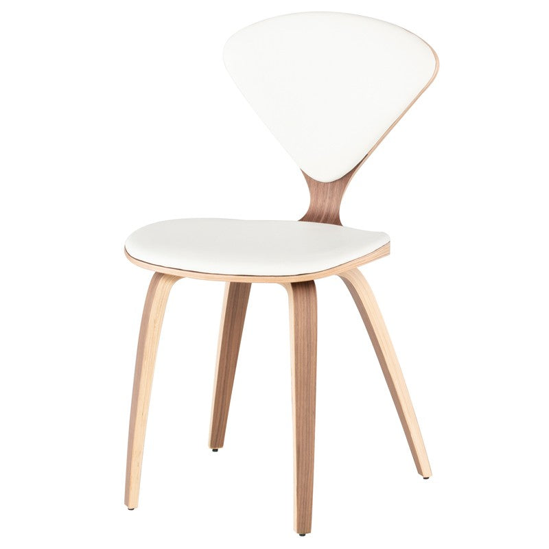 Satine White-Walnut Dining Chair