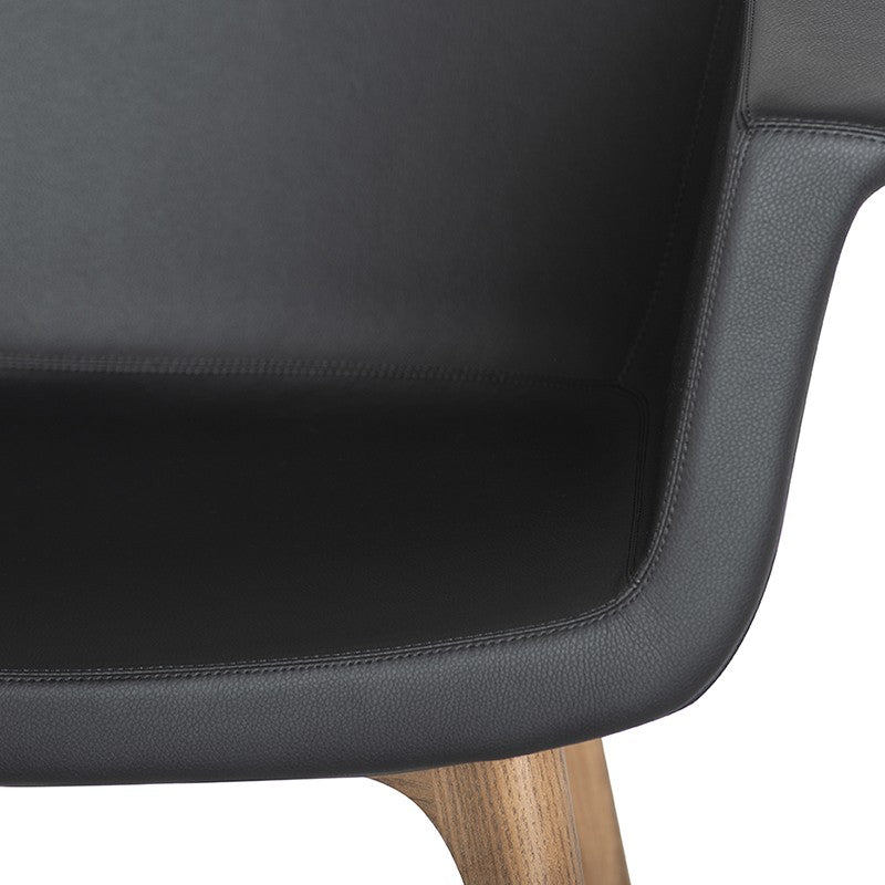 Vitale Black-Light Walnut Dining Chair