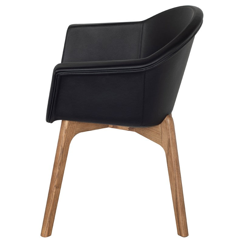 Vitale Black-Light Walnut Dining Chair