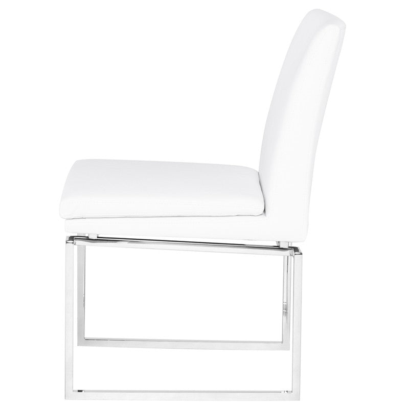 Savine White-Silver Dining Chair