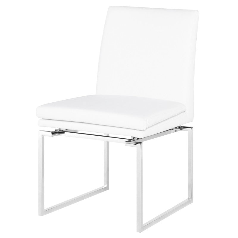 Savine White-Silver Dining Chair