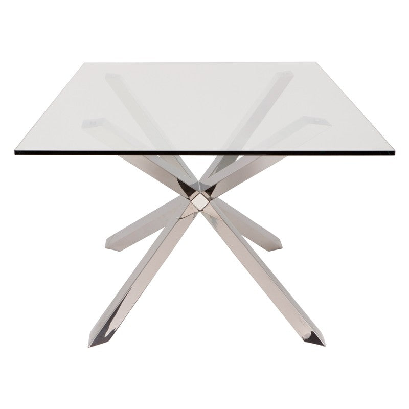 Couture 79" Stainless Steel Dining Table