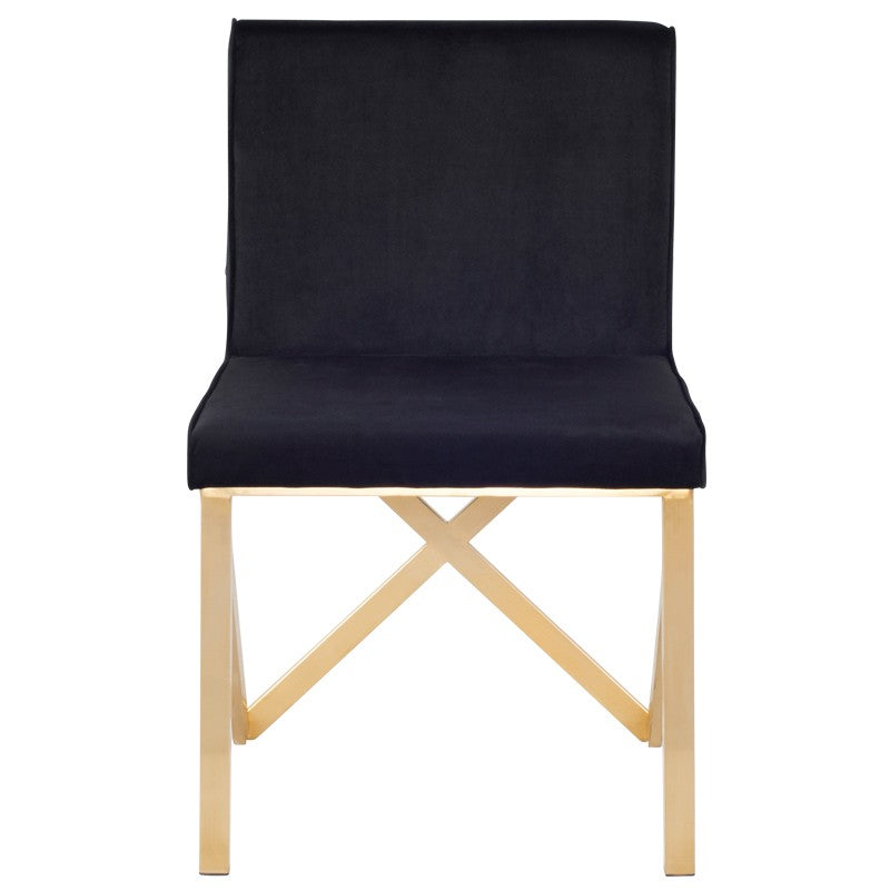 Talbot Black-Gold Dining Chair