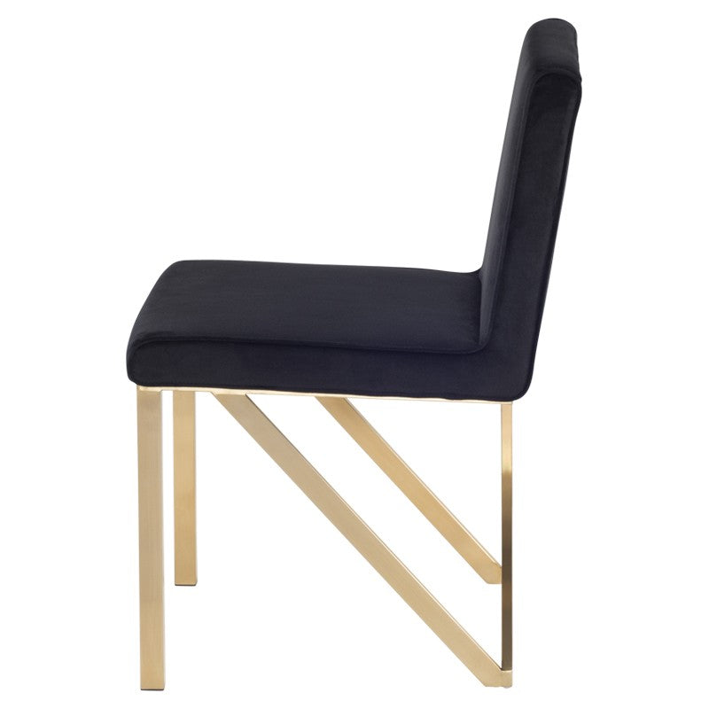 Talbot Black-Gold Dining Chair