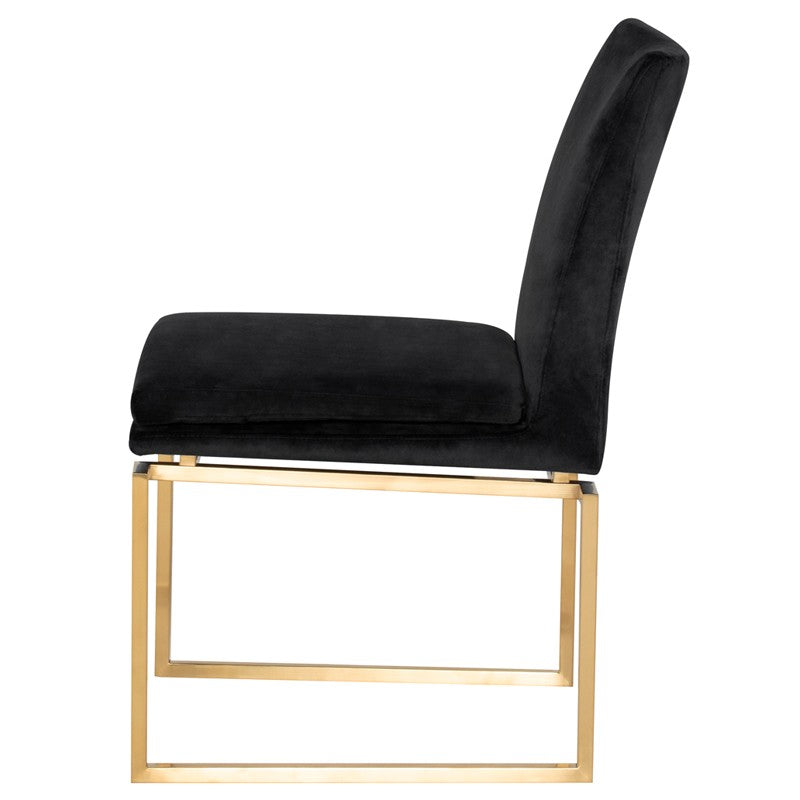 Savine Black-Gold Dining Chair