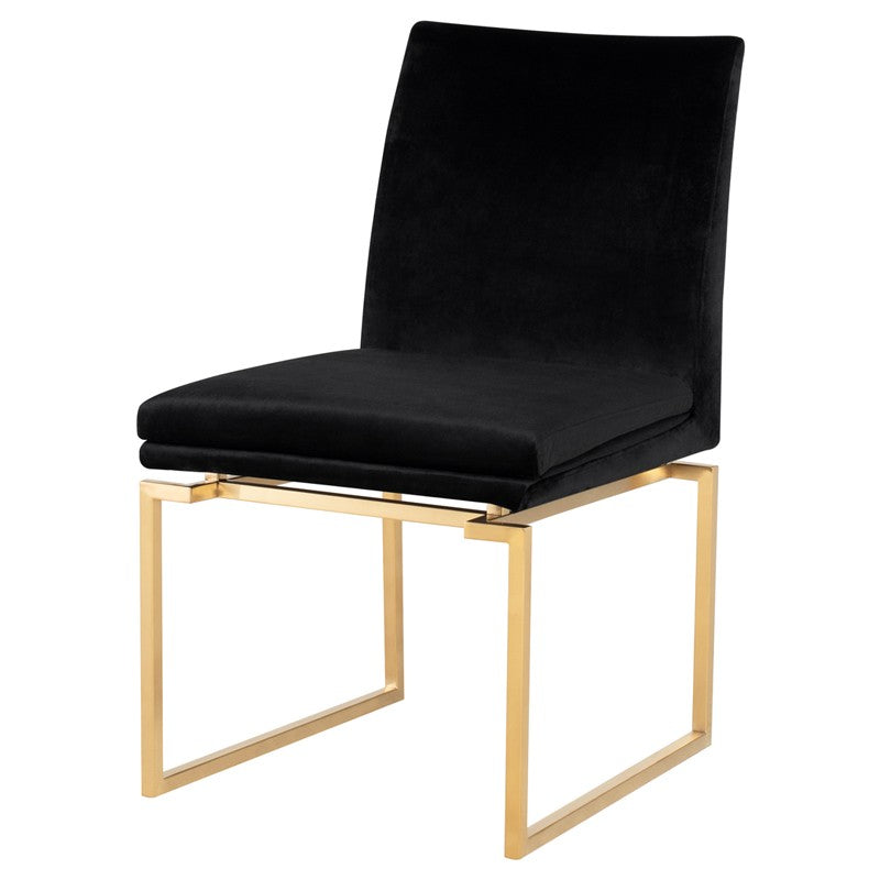 Savine Black-Gold Dining Chair