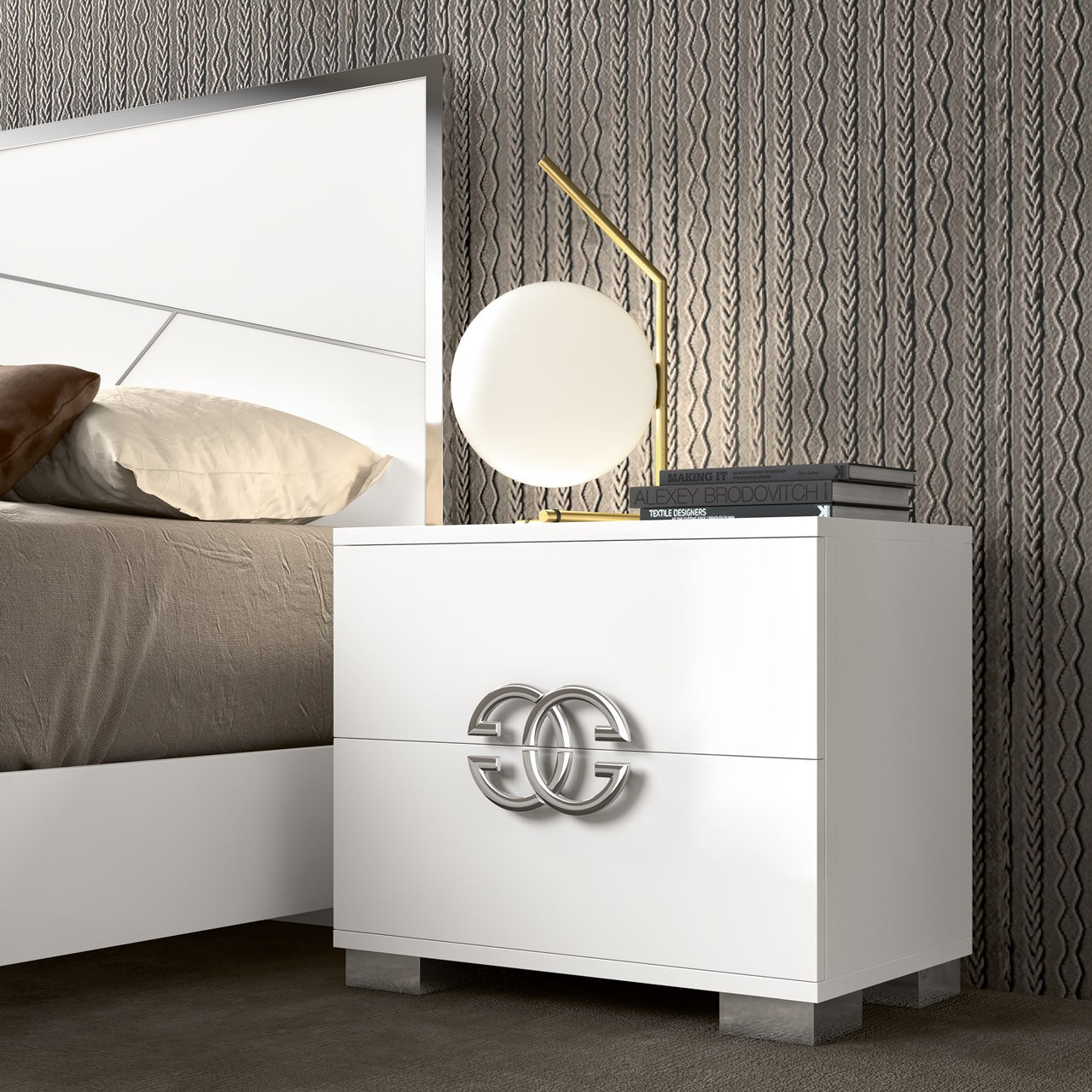 Dafne 2-Drawer Nightstand