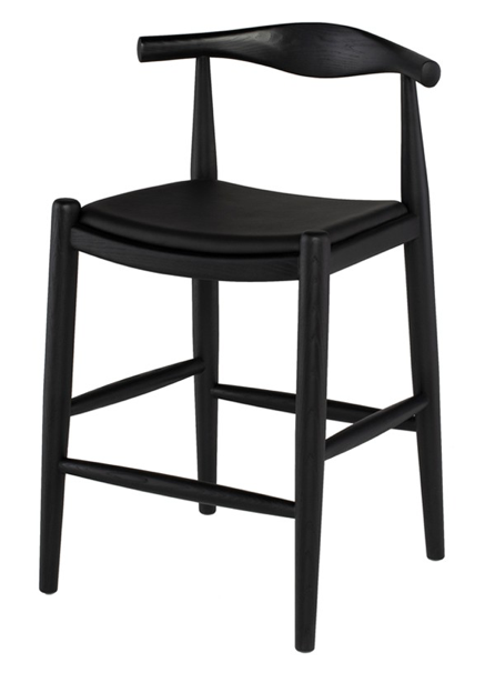 Maja Black Counter Stool