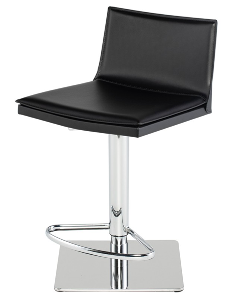 Palma Black Adjustable Stool