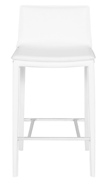 Palma White Counter Stool