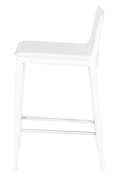 Palma White Counter Stool