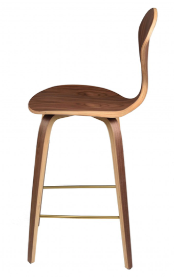 Satine Walnut Counter Stool