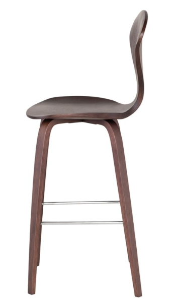 Satine Dark Walnut Bar Stool