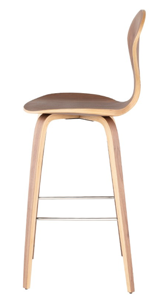 Satine Walnut Bar Stool