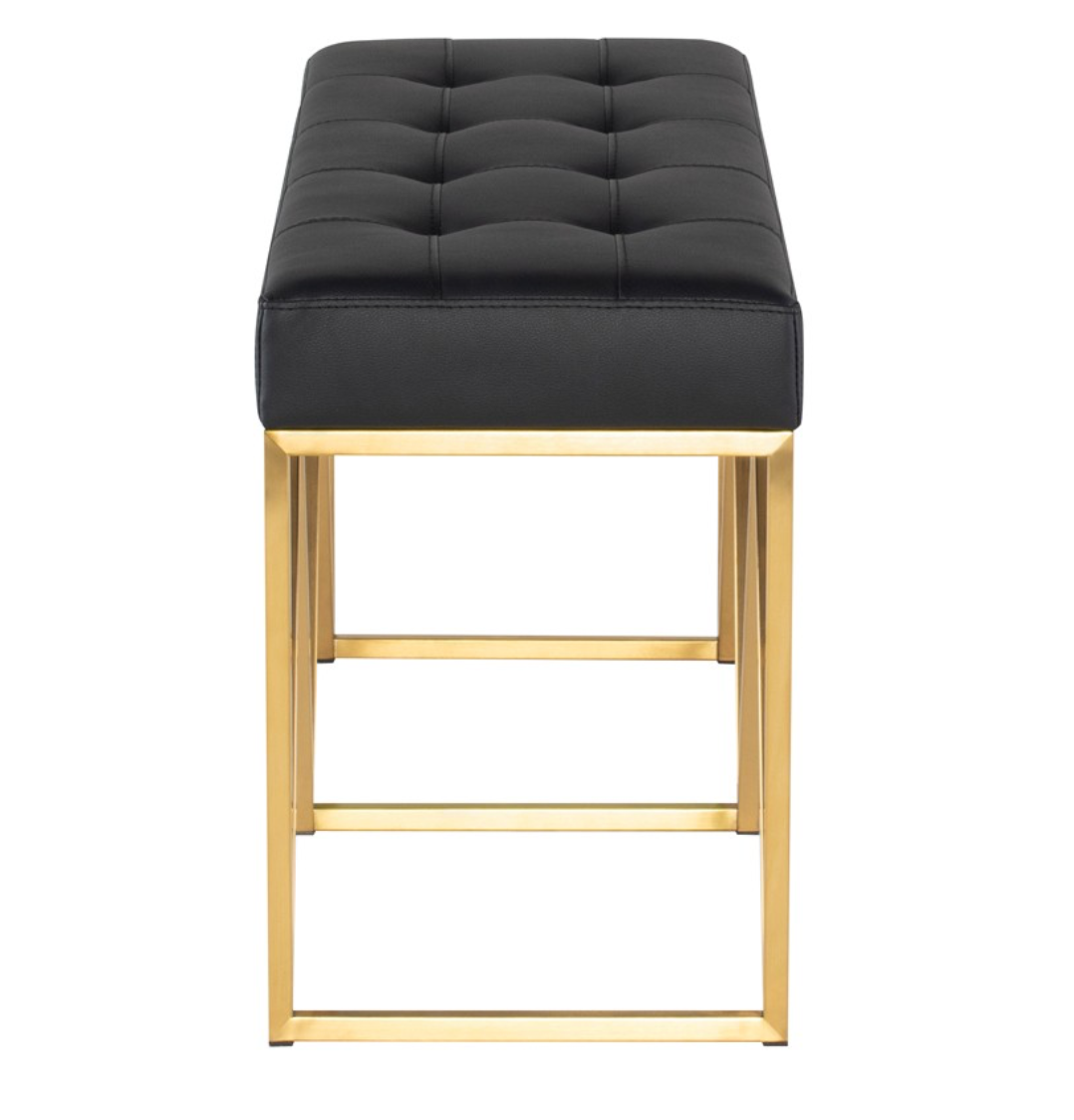 Celia Black Gold Bench