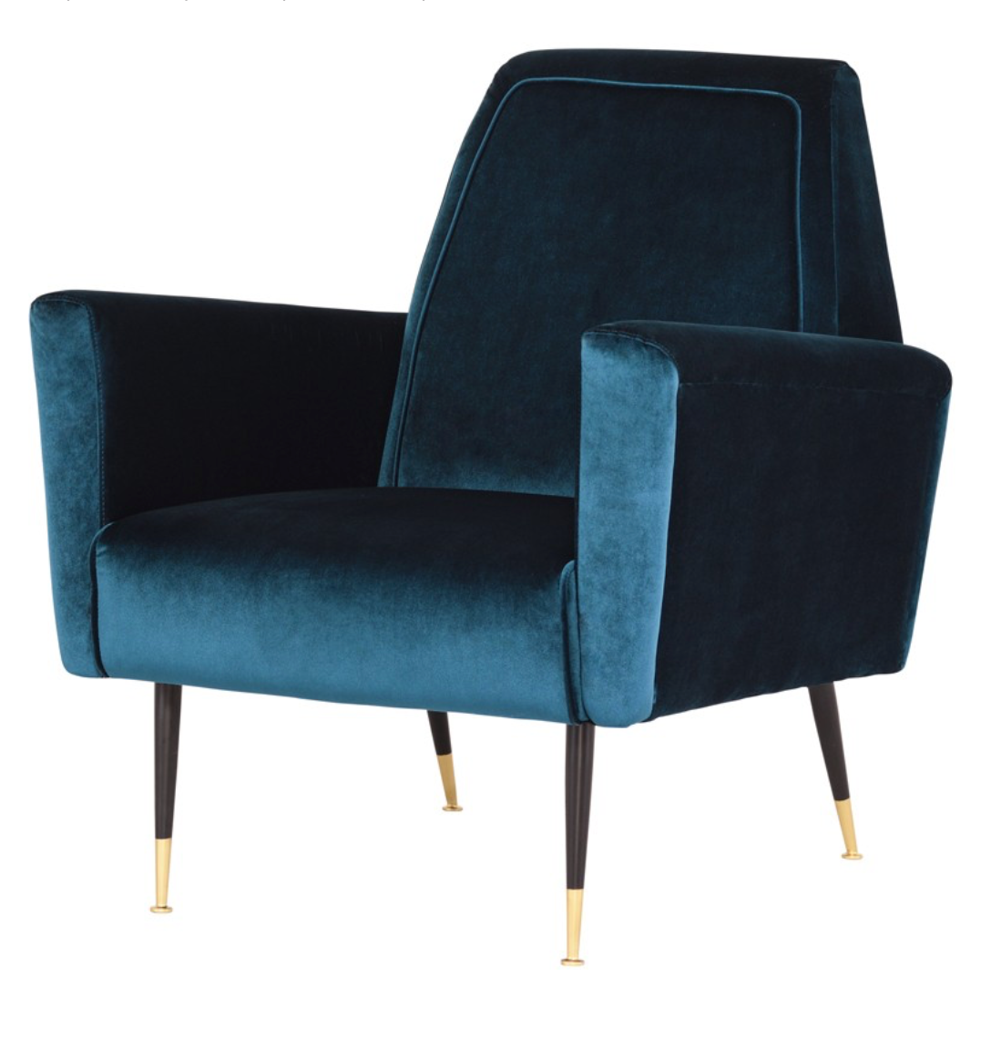 Victor Midnight Blue Occasional Chair