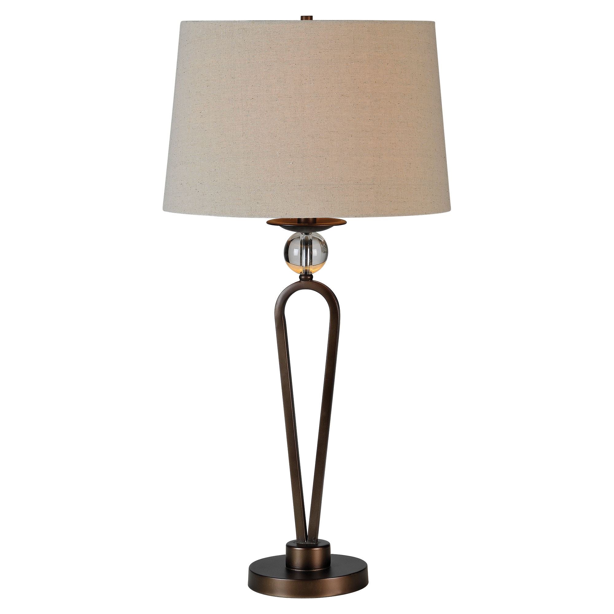 Pembroke 14" Iron - Clear Crystal Table Lamp