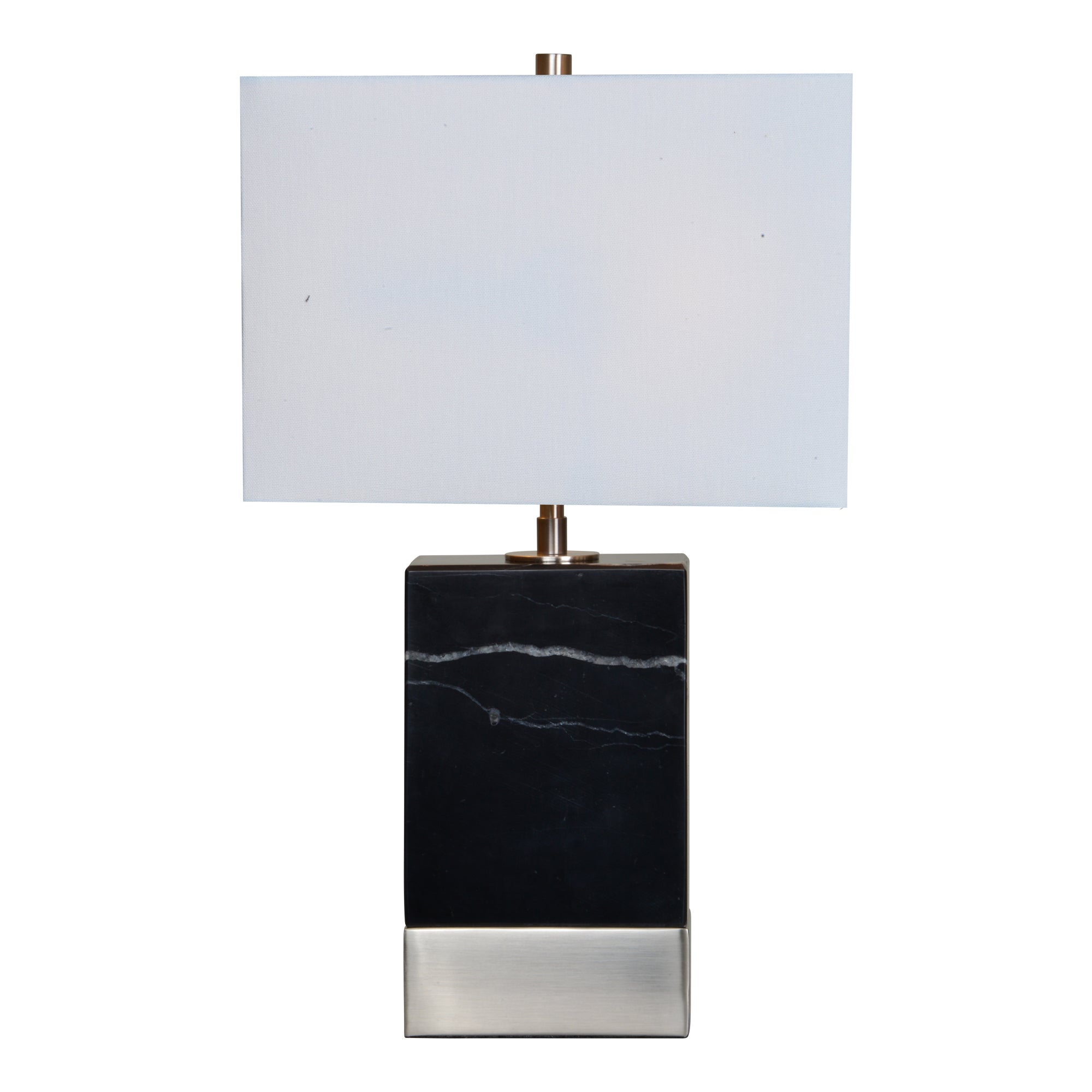 Heme 12" Iron - Black Marble Table Lamp